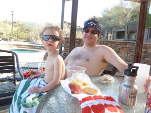 Poolside snack service ala Mom