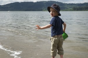 At the Beach (Cottonwood Beach on the Columbia River)